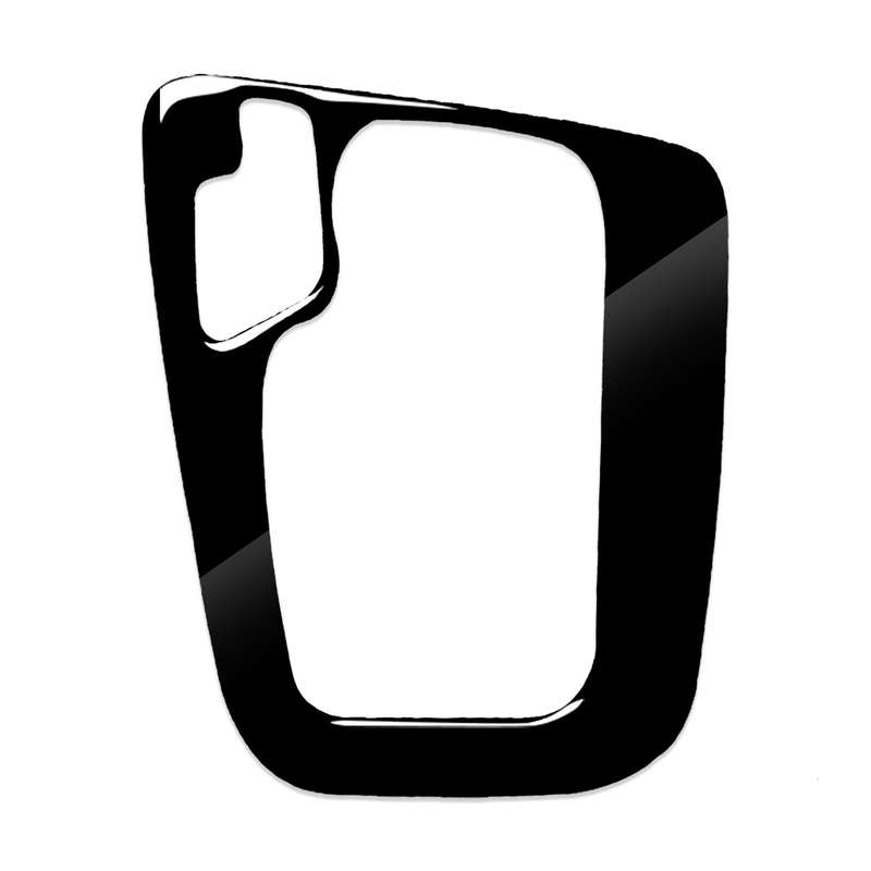 Car Left Drive Gear Panel Frame Decorative Sticker for BMW Series 3 E46 1998-2005(Black)
