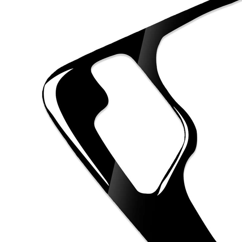 Car Left Drive Gear Panel Frame Decorative Sticker for BMW Series 3 E46 1998-2005(Black)