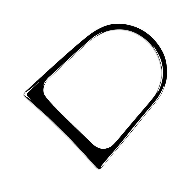 For Ford Mustang 2015-2020 Car Right Drive Gear Panel Frame Decorative Sticker Set(Black)