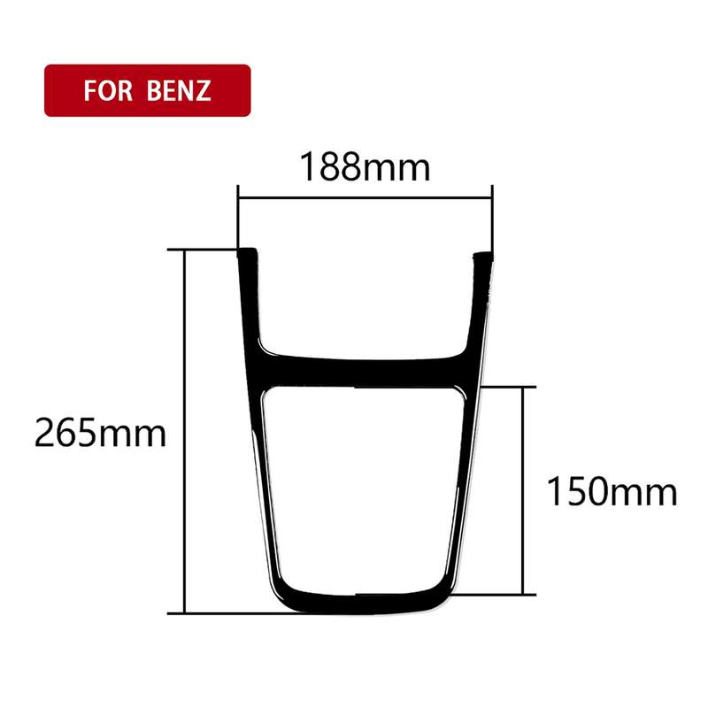 Car Central Control Storage Box Frame Decorative Sticker For Mercedes-Benz A-class 2013-2018 / CLA 2