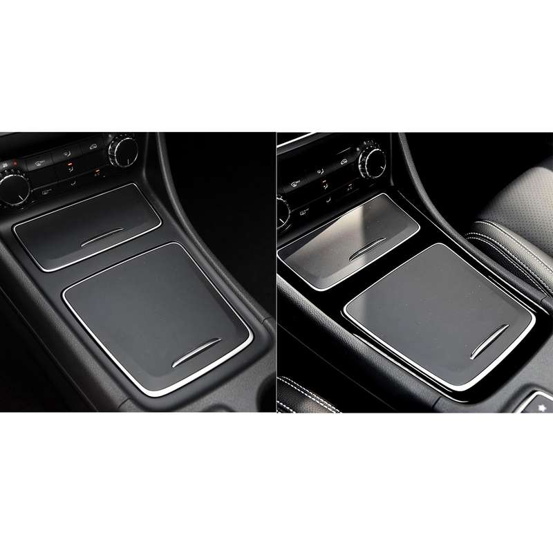 Car Central Control Storage Box Frame Decorative Sticker For Mercedes-Benz A-class 2013-2018 / CLA 2