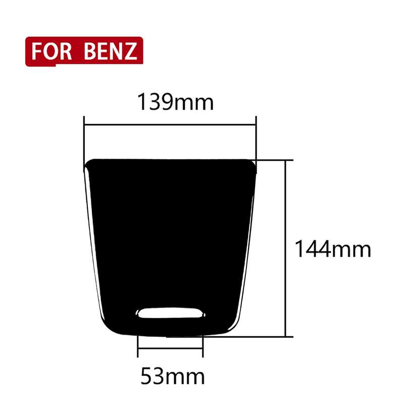 Car Central Storage Box Cover Decorative Sticker For Mercedes-Benz A-class 2013-2018 / CLA 2013-2017