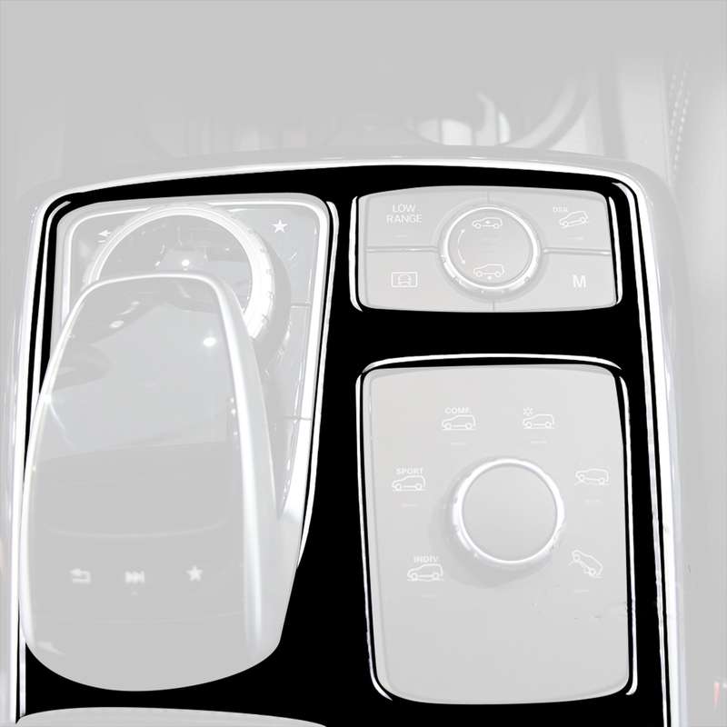 Car Left Drive Central Armrest Box Multimedia Panel Decorative Sticker For Mercedes-Benz GLE 2015-20