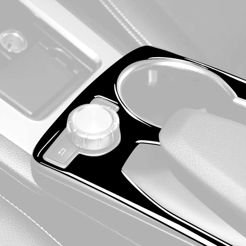 Car Left Drive Central Armrest Box Cup Holder Frame Decorative Sticker For Mercedes-Benz GLK 2008-20