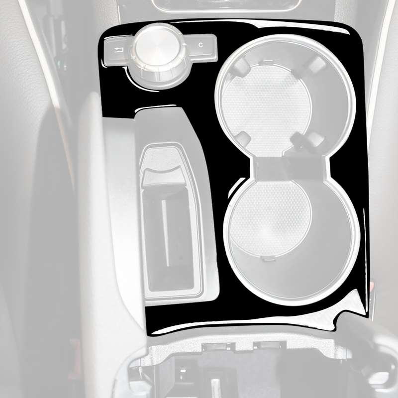 Car Left Drive Central Armrest Box Cup Holder Frame Decorative Sticker For Mercedes-Benz GLK 2008-20
