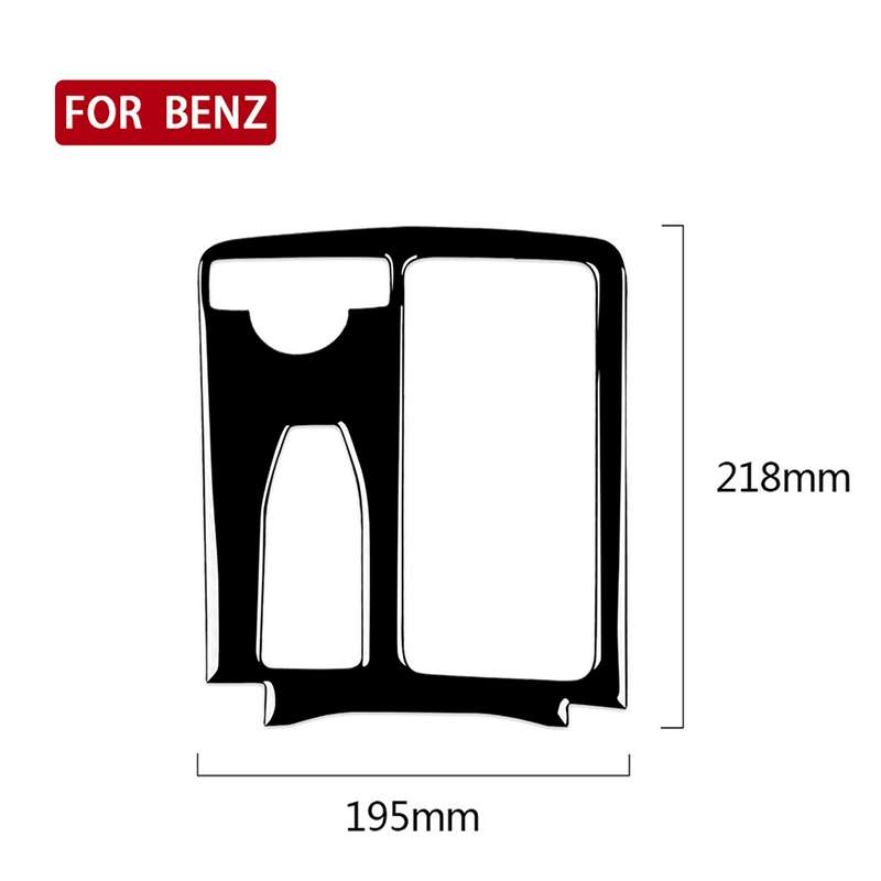 Car Left Drive Central Gear Panel Decorative Sticker For Mercedes-Benz C-class E-class W204 2007-201