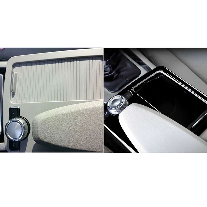 Car Left Drive Central Gear Panel Decorative Sticker For Mercedes-Benz C-class E-class W204 2007-201