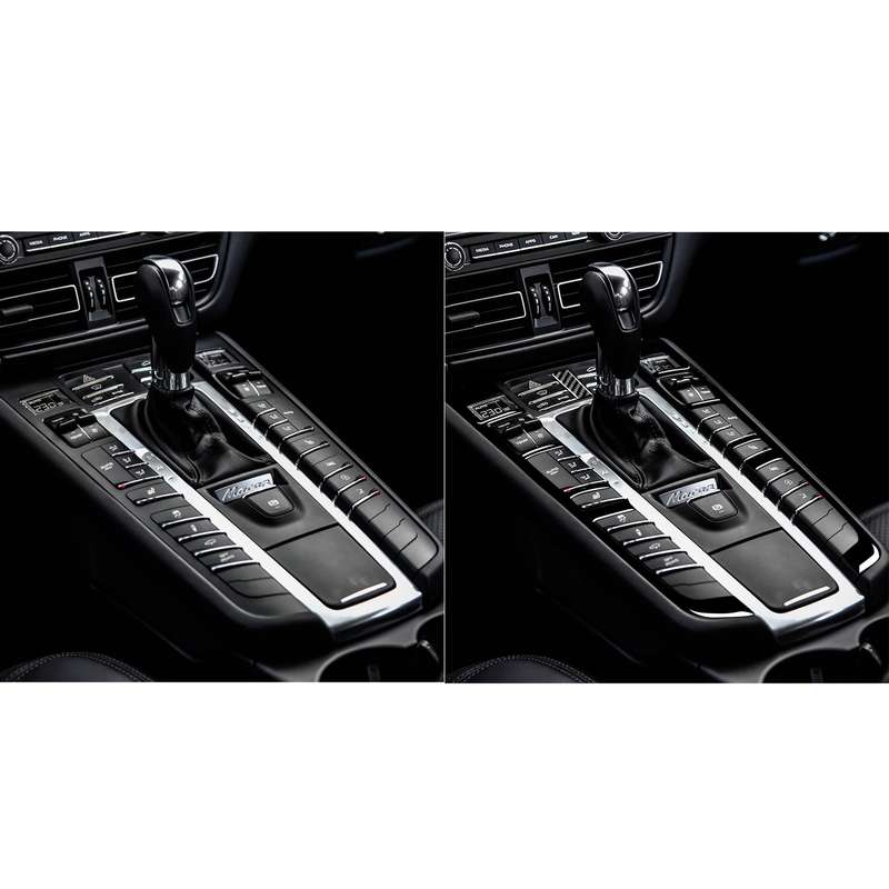Car Function Button Frame Decorative Sticker For Porsche Panamera 2010-2016, Left and Right Drive Un