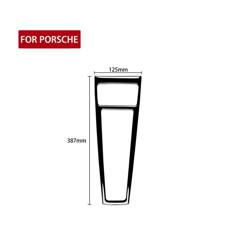 For Porsche Macan 2014-2021 Car Gear Panel Decorative Sticker, Left and Right Drive Universal (Black