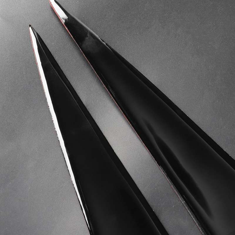 Pair Car Lamp Eyebrow Soft Decorative Sticker for BMW 3 Series E90 2005-2012(Black)