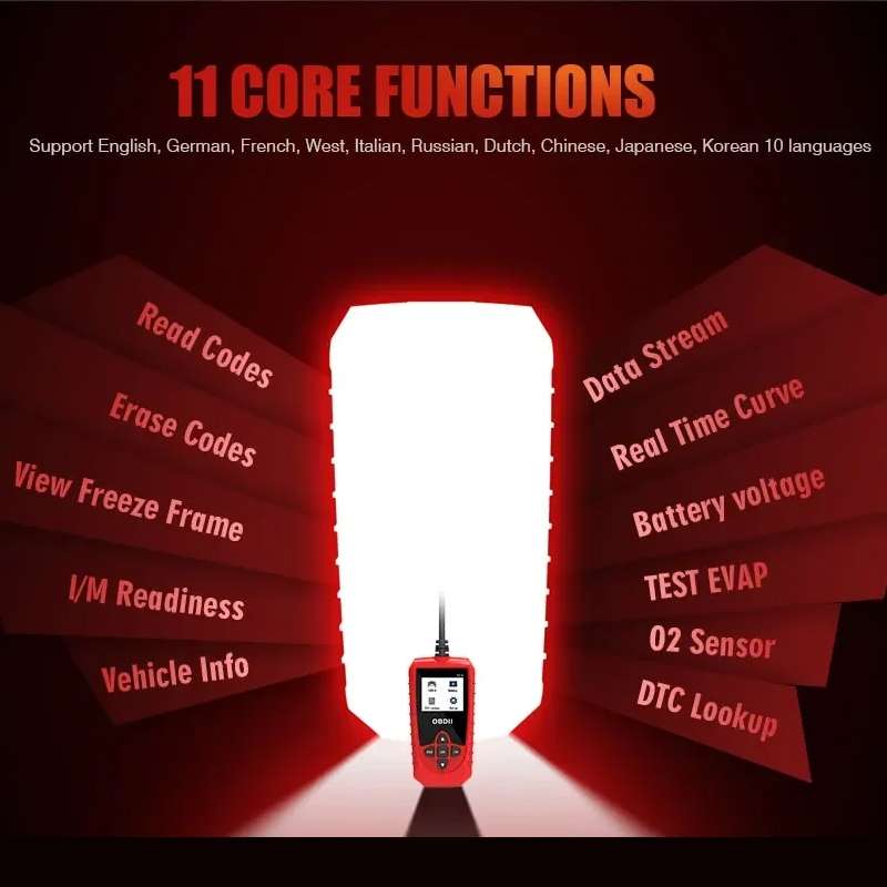 V314 Car OBD Diagnostic Instrument Fault Clear Code Reader