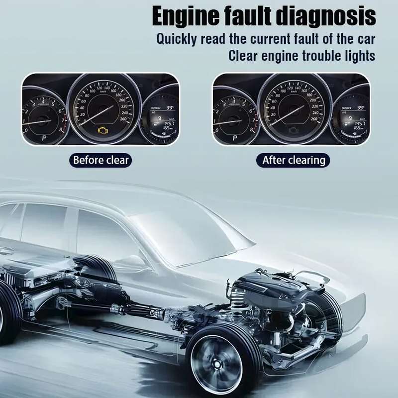 V314 Car OBD Diagnostic Instrument Fault Clear Code Reader