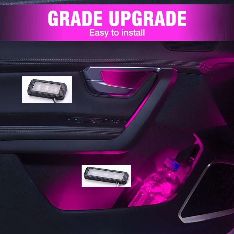 Car 4 in 1 LED Ambient Light Door Decorative Light (Ice Blue Light)