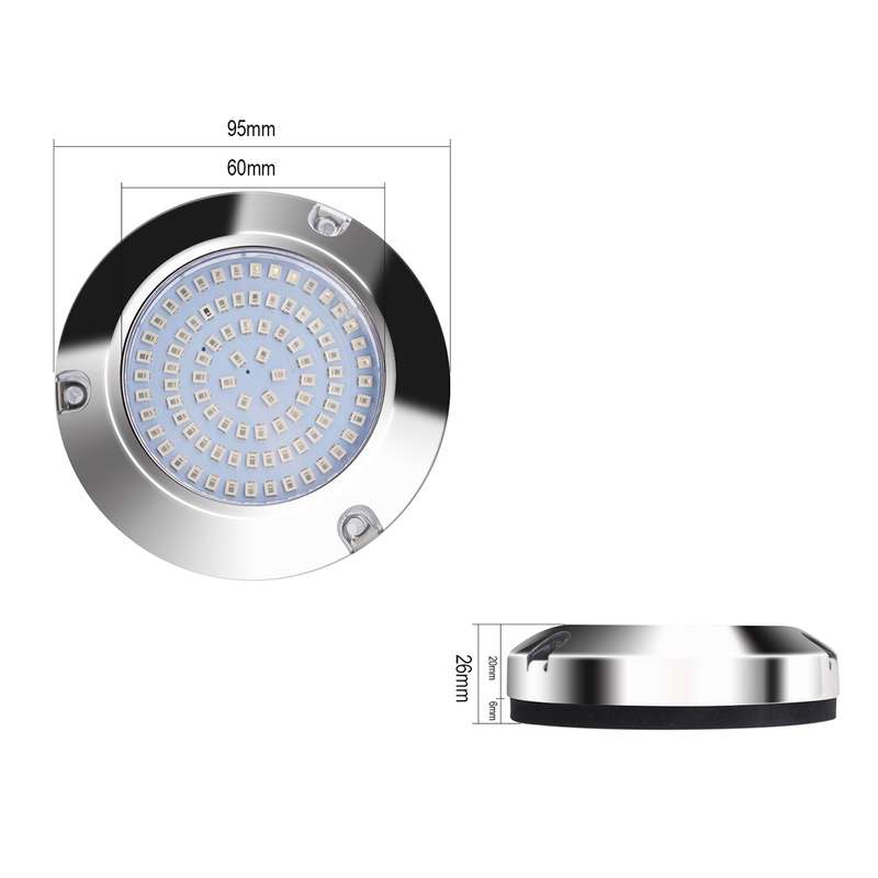 Ship / Yacht 10-30V 90LEDs Waterproof Stainless Steel Underwater Light (Blue Light)