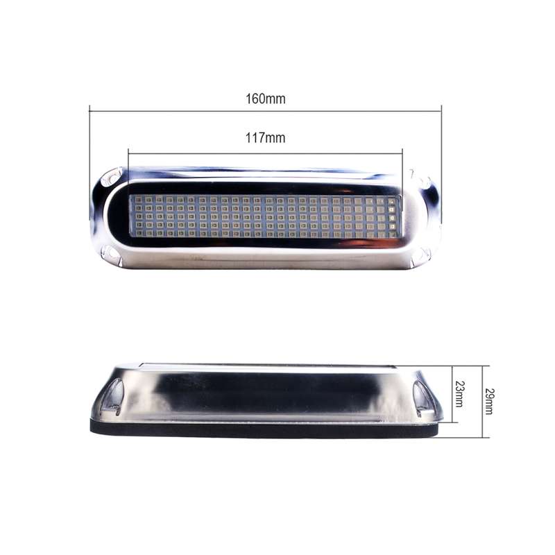 Ship / Yacht 10-30V 120LEDs Waterproof Stainless Steel Underwater Light (Blue Light)