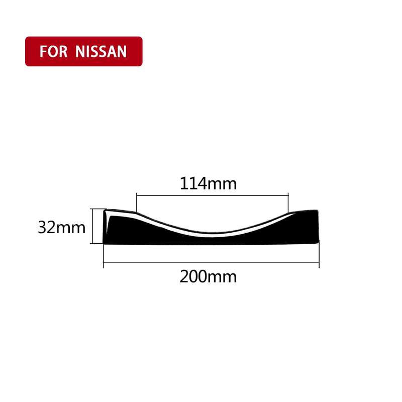 For Nissan 370Z Z34 2009- Car Multimedia Navigation Button Decorative Sticker, Left and Right Drive