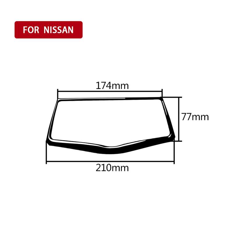 For Nissan 370Z Z34 2009- Car Multimedia Navigation Button Panel Decorative Sticker, Left and Right