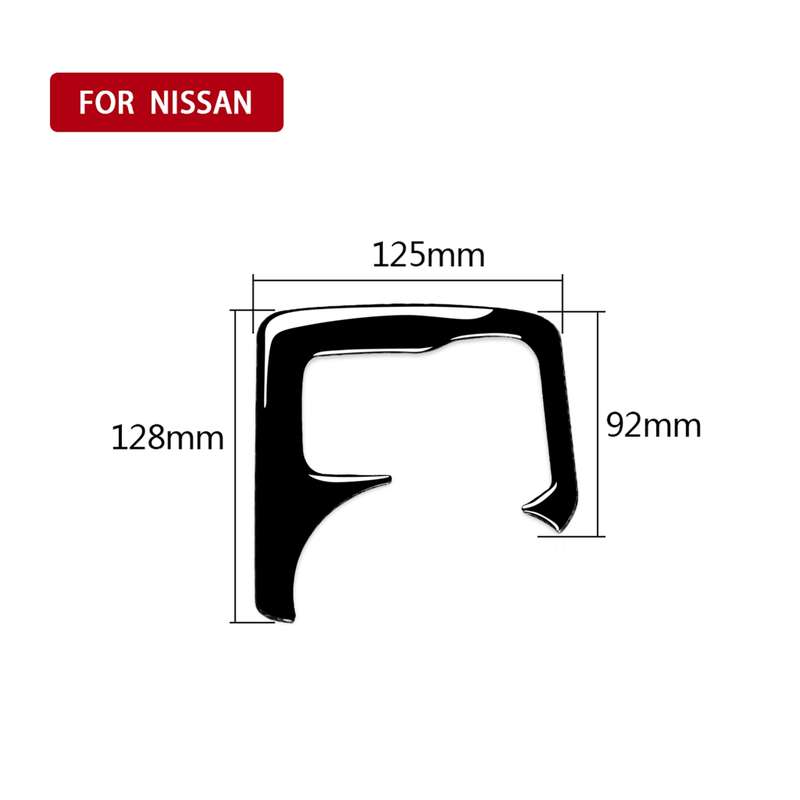 For Nissan 370Z Z34 2009- Car Central Control Heating Button Decorative Sticker, Left and Right Driv