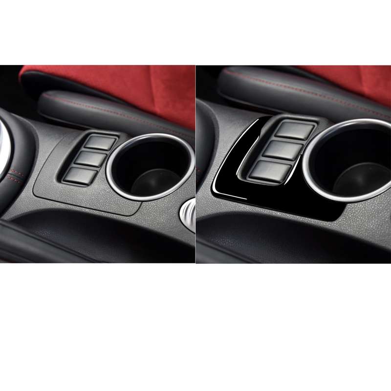 For Nissan 370Z Z34 2009- Car Central Control Heating Button Decorative Sticker, Left and Right Driv
