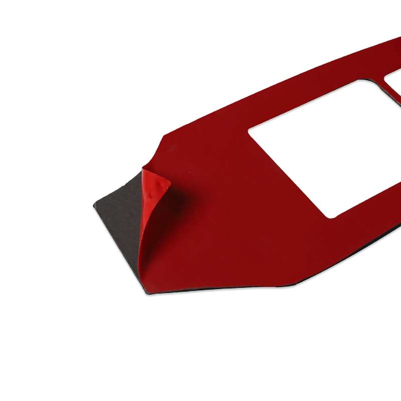For Nissan 370Z Z34 2009- 2 in 1 Car Window Lift Panel with Hole Decorative Sticker, Left Drive (Bla