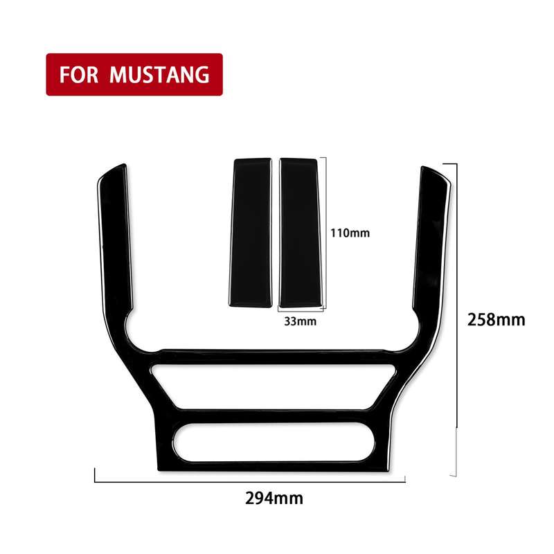 For Ford Mustang 2015-2020 Car Central Control Panel Decorative Sticker, Left and Right Drive Univer