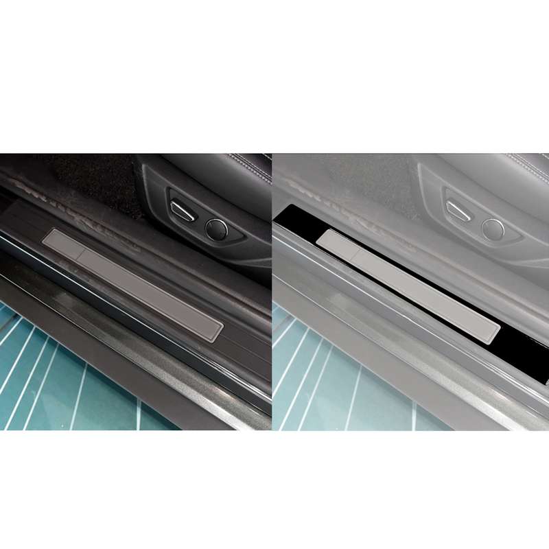 For Ford Mustang 2015-2020 Car Threshold Decorative Sticker, Left and Right Drive Universal (Black)