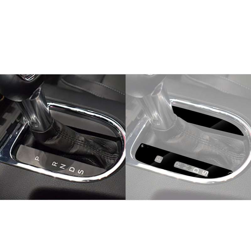 For Ford Mustang 2015-2020 Car Shifter Paddle Decorative Sticker, Left Drive (Black)
