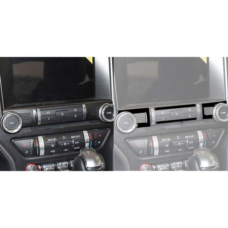 For Ford Mustang 2015-2020 Car Central Control CD Decorative Sticker, Left and Right Drive Universal