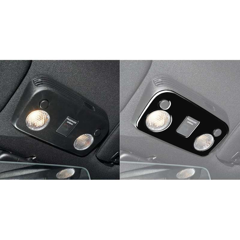 For Ford Mustang 2015-2020 Car Reading Light Decorative Sticker, Left and Right Drive Universal (Bla