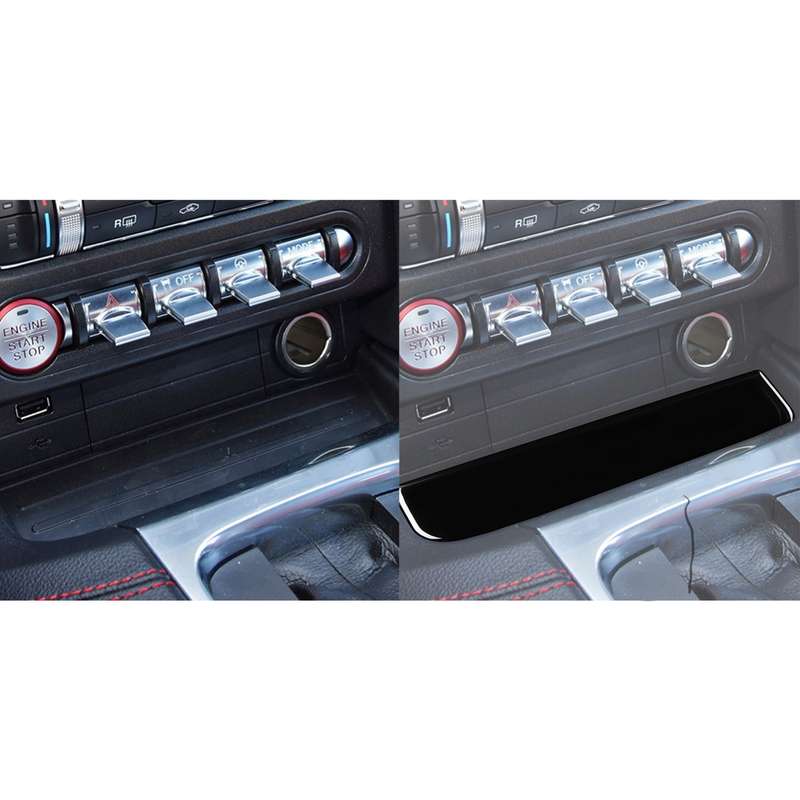 For Ford Mustang 2015-2020 Car Water Cup Holder Upper Decorative Sticker, Left and Right Drive Unive