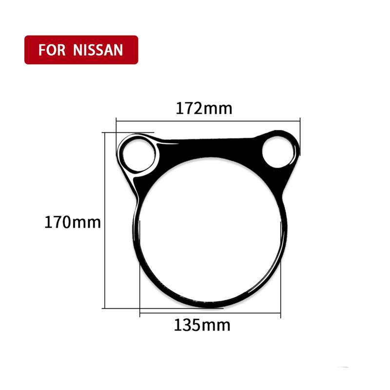 For Nissan 370Z Z34 2009- Car Automatic Gear Console Panel Decorative Sticker, Left and Right Drive