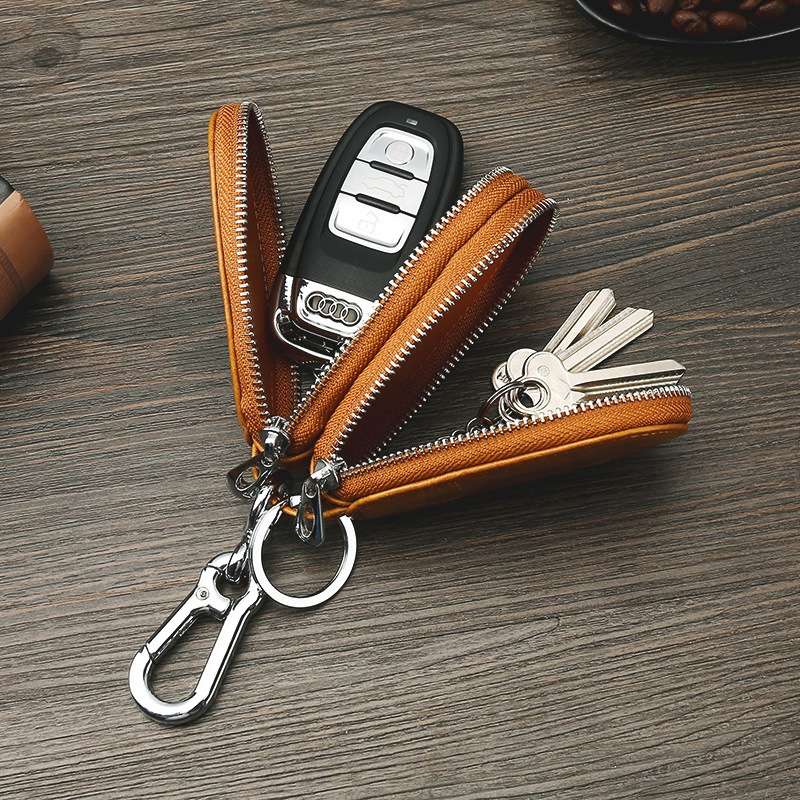 TP-9006 Double-deck Multi-function Car Key Bag(Coffee)
