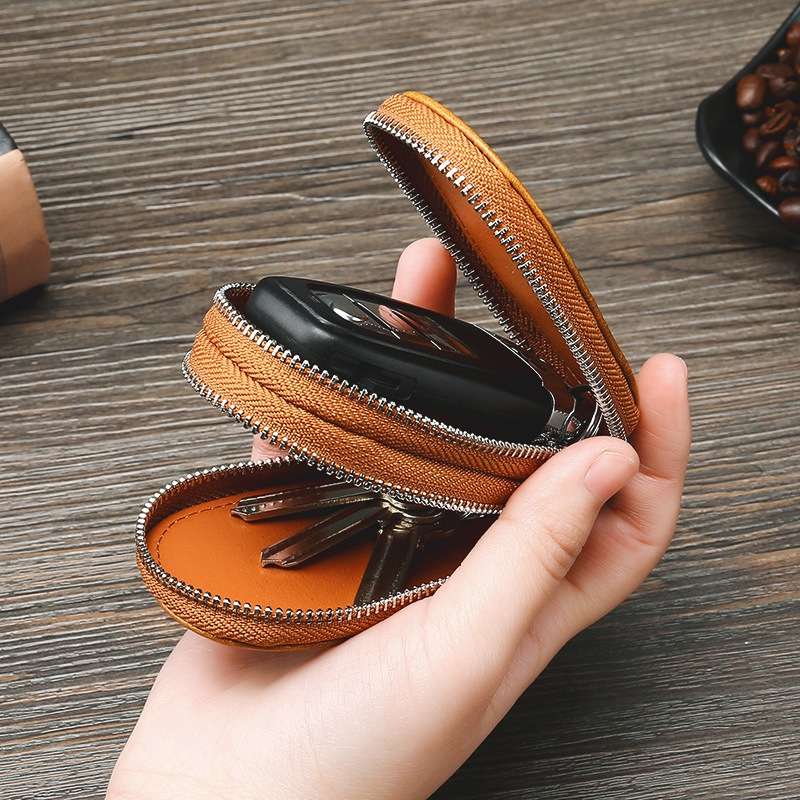 TP-9006 Double-deck Multi-function Car Key Bag(Coffee)