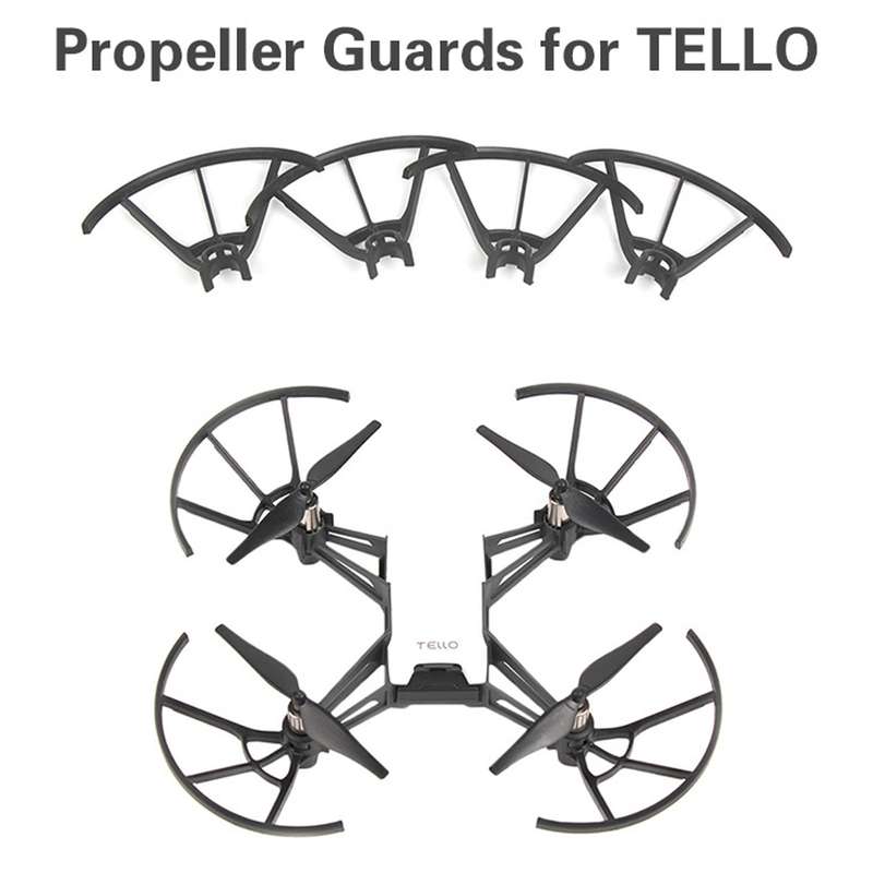 4 PCS Propeller Protective Covers for DJI TELLO Drone(Black)