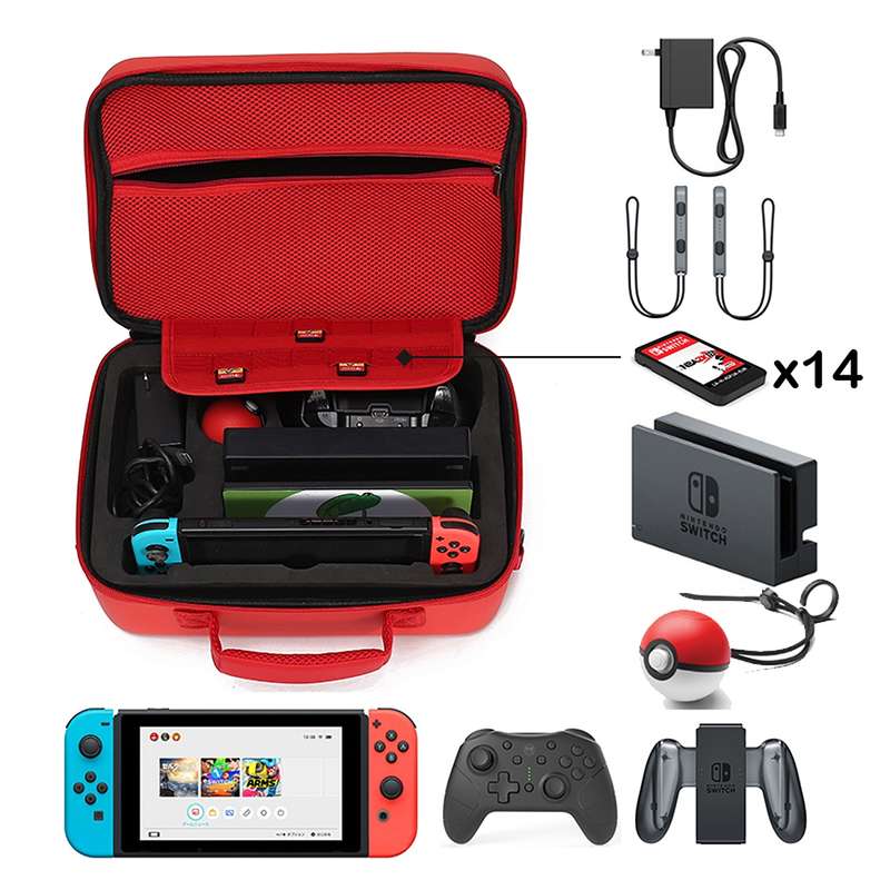 Multi-function Portable Slant Single Shoulder Storage Bag Suitcase Protective Box for Nintendo Switc