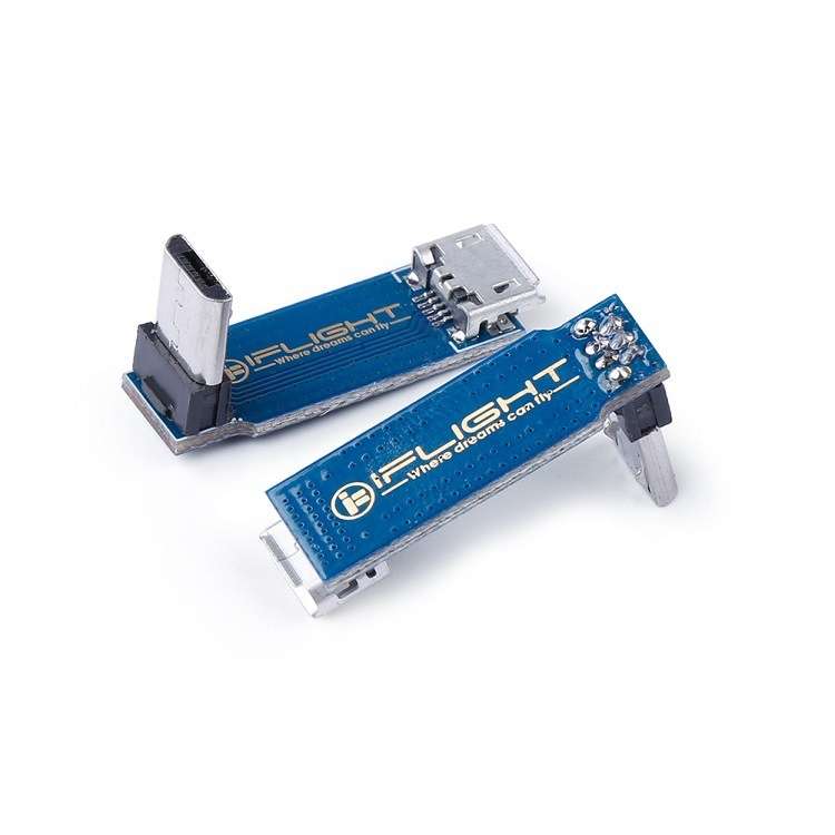 10 PCS iFlight L-Type Adapter Plate Micro USB Male to Female Support Data Transmission Synchronizati