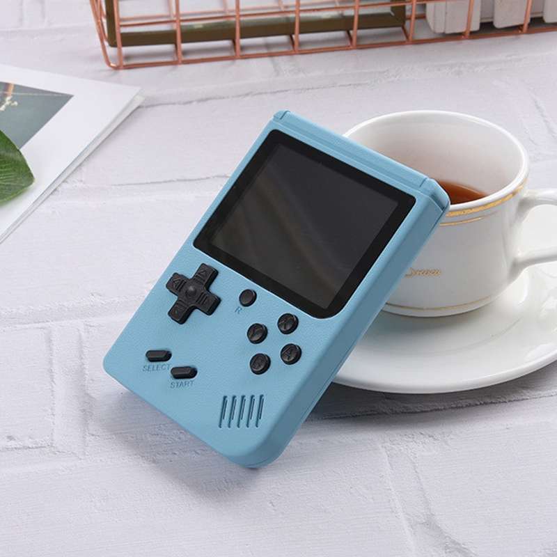 MK500 Macaron Mini Retro Classic Handheld Game Console for Kids Built-in 500 Games, Support AV Outpu