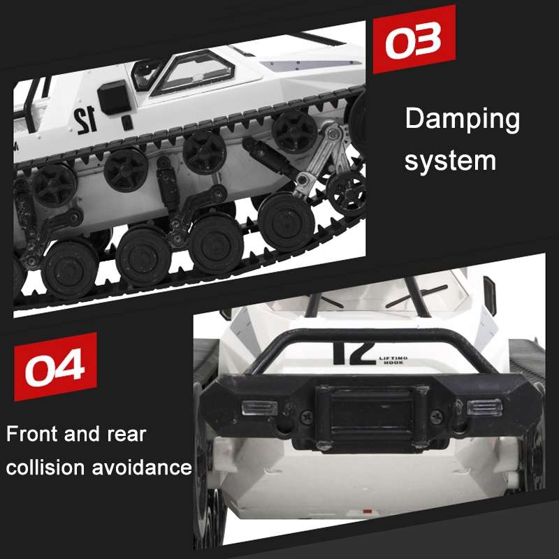 SG-1203 1:12 2.4G Simulation Remote Control EV Tracked Vehicle Tank Off-road Vehicle Model Car Toy (