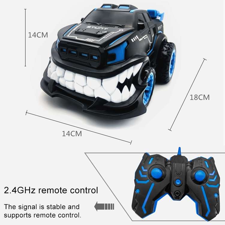 HD885J Devil Tooth Shape 360 Degree Upright Rotation Stunt Remote Control Car Electric Vehicle Toy (