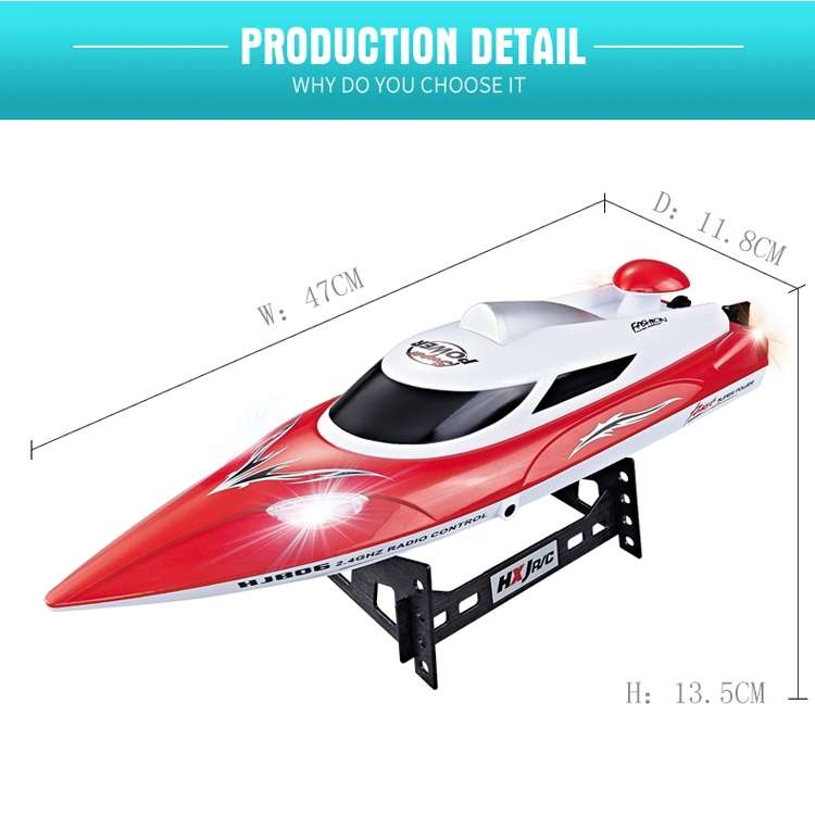 HongXunJie HJ806 2.4Ghz Water Cooling High Speed Racing Boats with Remote Controller, Auto Flip Func