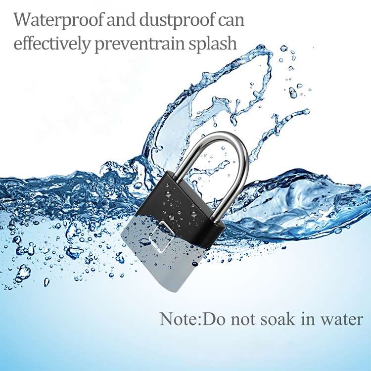 Stainless Steel Automatic Intelligent Fingerprint Padlock Electronic Lock, 10 Fingerprint Edition(Si