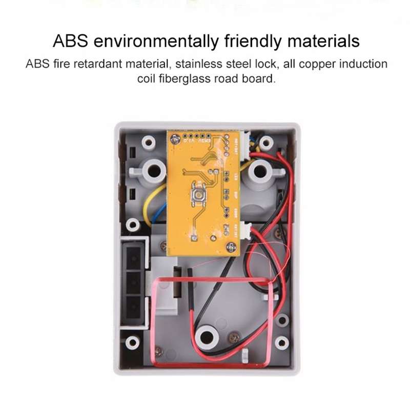 T3 ABS Magnetic Card Induction Lock Invisible Bilateral Open Cabinet Door Lock (White)