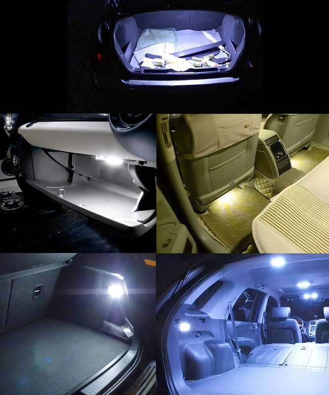 2 PCS 31mm Festoon 3W 300LM White Light 8 LED 3528 SMD Canbus Error-Free Car Reading Lamps, DC 12