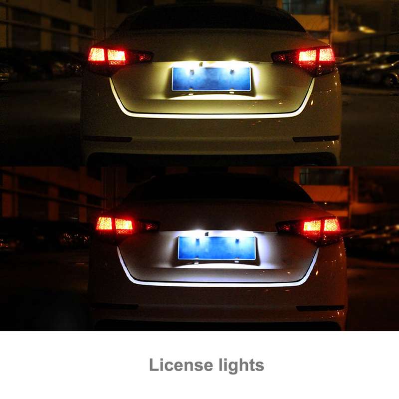 2 PCS 31mm Festoon 3W 300LM White Light 8 LED 3528 SMD Canbus Error-Free Car Reading Lamps, DC 12
