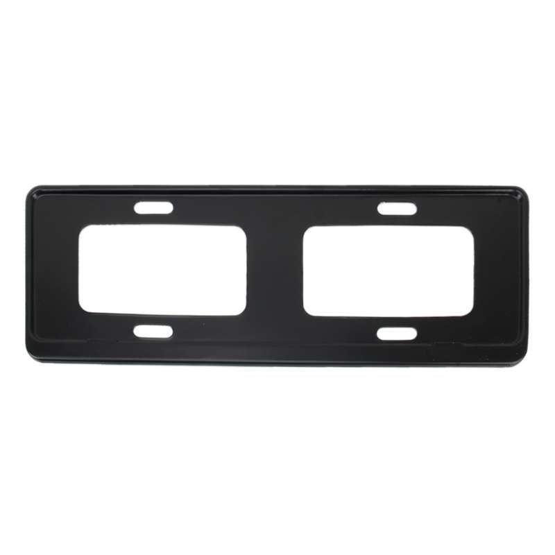 2 PCS Car License Plate Frames Stainless Steel License Plate Frame(Black)