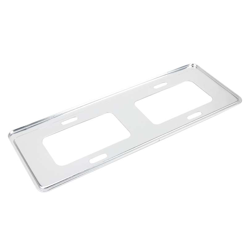 2 PCS Car License Plate Frames Stainless Steel License Plate Frame(White)