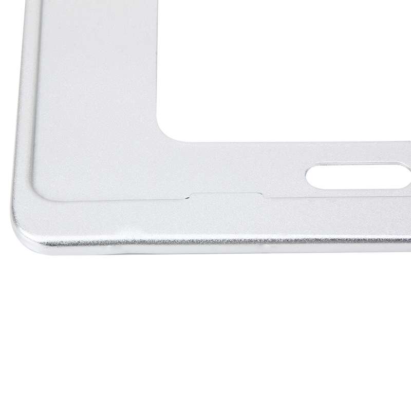 2 PCS Car License Plate Frames Stainless Steel License Plate Frame(White)