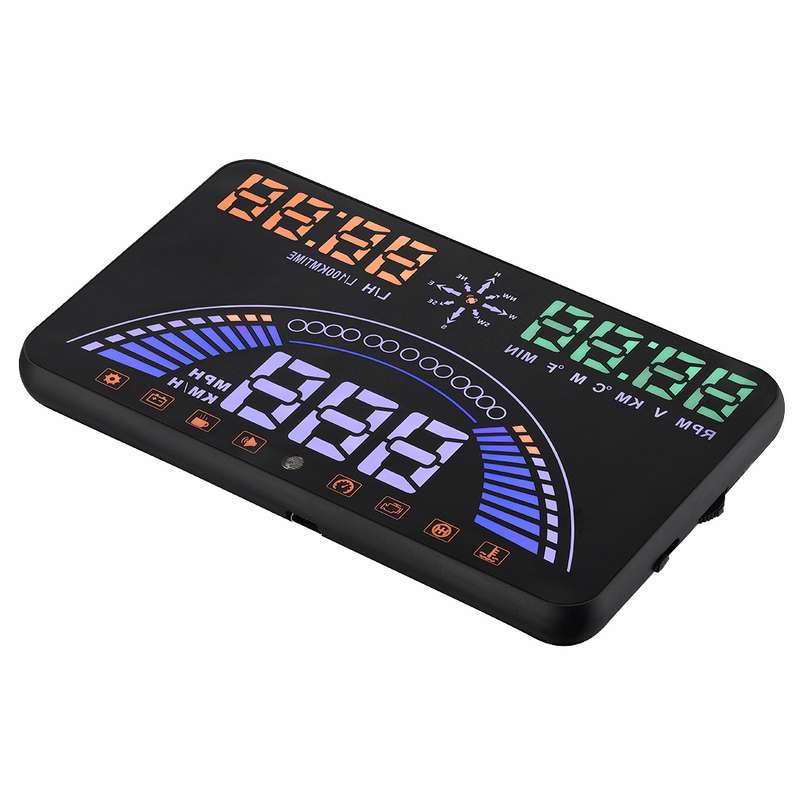 S7 5.8 inch Car GPS HUD / OBD2 Vehicle-mounted Gator Automotive Head Up Display Security System with