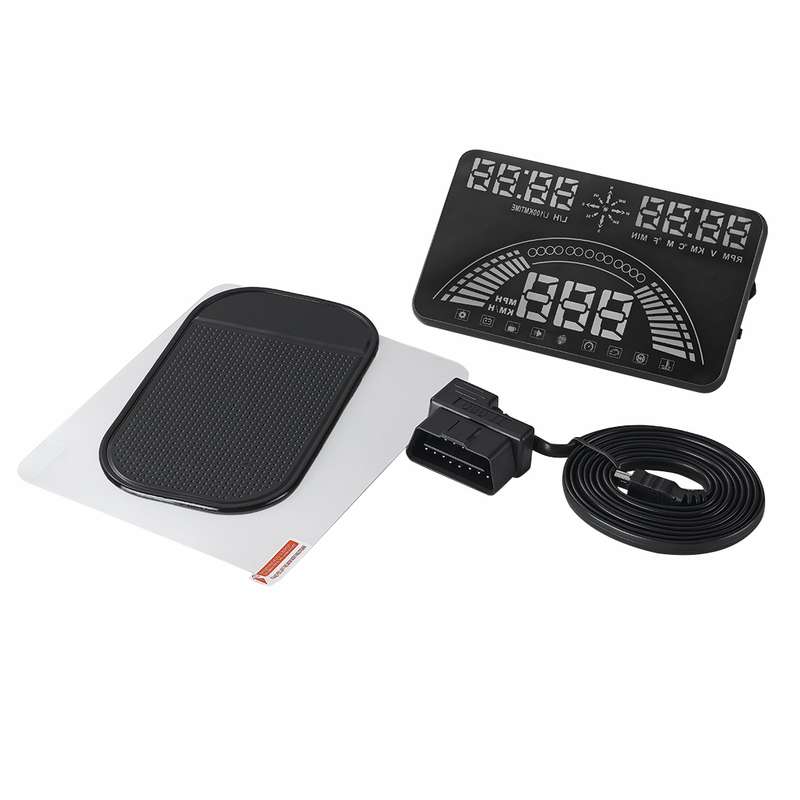S7 5.8 inch Car GPS HUD / OBD2 Vehicle-mounted Gator Automotive Head Up Display Security System with