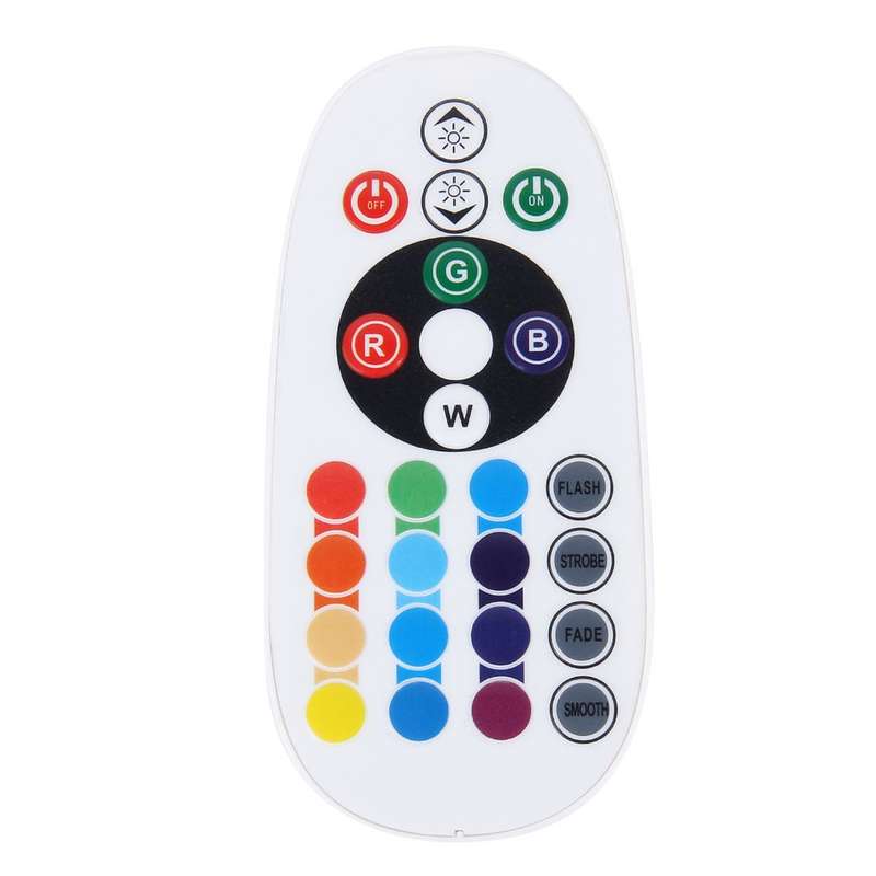 2 PCS Colorful 41MM T10 + Bicuspid Port Remote Control Car Dome Lamp LED Reading Light with 24 LED L